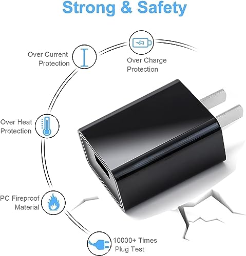 10 FT Ultimate Charger Pack for Kids’ Tablets & Kindle – 3 Durable USB Type C Cables for Fast Power Charging | Compatible with Android Tablets & Kindle Fire (7, 8, 10) | Ideal for Home and Travel Charging Solutions