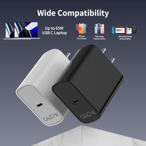 65 W USB-C Fast Charger Block Duo – Compact Power for Laptops, Phones, and Tablets – Enhanced Compatibility with Quick Charge Technology – Ideal for Travel and Office Use – Reliable Safety Features with 18-Month Warranty – Perfect Gift for Tech Enthusiasts