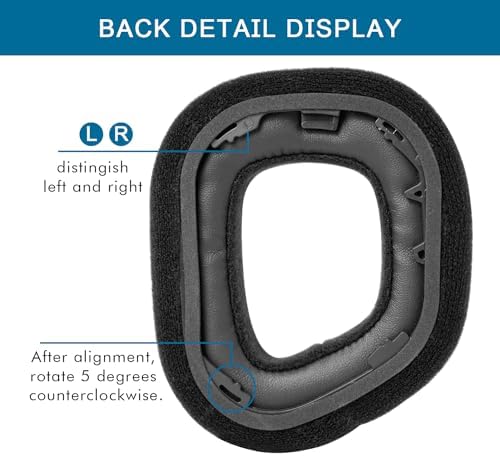 Ultimate Comfort Upgrade for Corsair HS80 RGB Gaming Headsets – Replacement Ear Pads with High-Density Noise-Canceling Foam and Breathable Mesh for Enhanced Sound Isolation and Long-Lasting Gaming Enjoyment