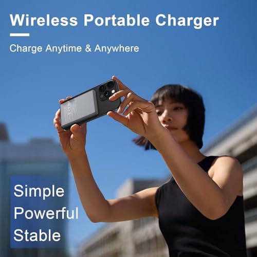Magnetic Wireless Power Bank for i Phone 16/15/14 Pro Max & Samsung Galaxy S25/S24 Ultra – 5000 m Ah Fast Charging Battery Pack with 20 W USB-C Cable for Google Pixel 9 Pro XL/9/8/7/6 – Compact, Travel-Friendly Design with Advanced Safety Features and Effortless Charging Experience