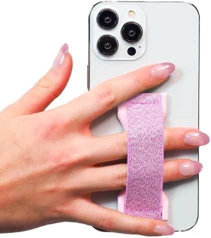 Premium LOVEHANDLE PRO Silicone Phone Grip – Versatile Magnetic Mount & Kickstand for Smartphones/Tablets – Bubblegum Pink Glow – Effortless One-Handed Control & Enhanced Device Compatibility – Waterproof & Easy-to-Clean Design for Stylish Protection and Functionality – Ideal for Selfies, Texting, and Streaming – Innovative 360° Kickstand for Vertical/Horizontal Use – Durable Silicone Strap with Strong Internal Magnets – Perfect for Everyday Use – Family-Owned Quality from Texas