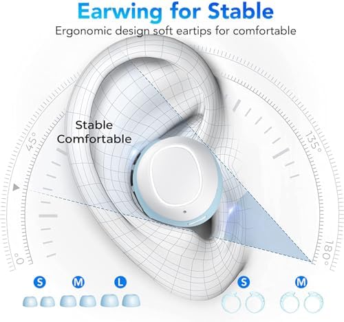 Tiksounds Mini Wireless Earbuds – Bluetooth 5.3 Noise Cancelling Headphones with 60 Hours Playtime, IP8 Waterproof Design for Active Lifestyles, Lightweight Stereo Earphones with Enhanced Bass and 4 Microphones for Clear Calls – Perfect for Running and Workouts