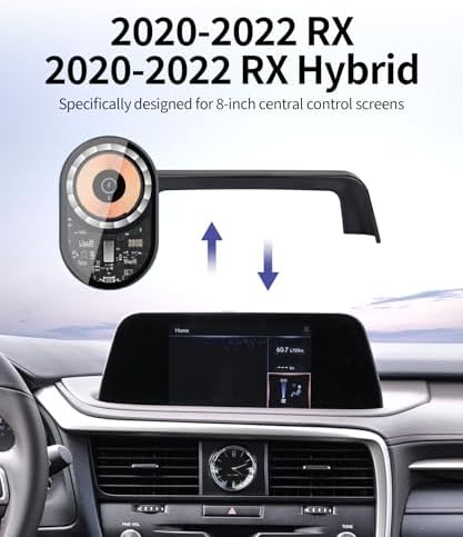 Lexus RX/RX Hybrid 2020-2022 Premium Wireless Charging Phone Holder – 360° Rotating Magnetic Mount for Effortless Hands-Free Navigation & Enhanced Charging Efficiency – Sleek Design for Modern Drivers – Ultimate Car Accessory for Seamless Connectivity