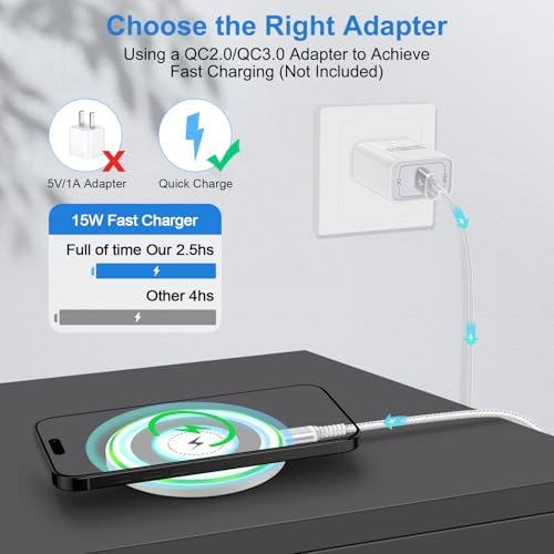 Fast Wireless Charging Pad for Moto G Power 2025/Edge 60 Stylus/G Stylus 5 G/Razr+ 2024/Pixelline 9 Series – 15 W High-Speed Android Charger Station with Anti-Slip Design for Ultimate Device Safety and Convenience