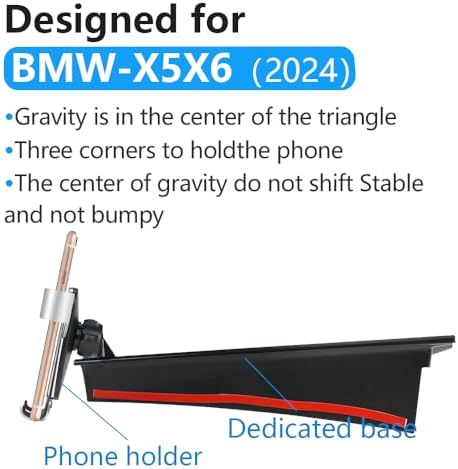 LUNQIN BMW X5, X6, X7 Car Phone Holder (2023-2026) – Premium Mobile Cradle for Secure Hands-Free Navigation and Quick Charging – Enhance In-Car Connectivity with Sleek, Durable Design and Effortless Installation