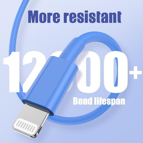 Premium 4 Pack USB C to Lightning Charging Cables – 6 FT Fast Charging Cord for i Phone 14 & Earlier Models – Durable, High-Performance Replacement for Apple Charger – Enhanced Compatibility for Quick Charge Needs – Perfect for Home, Office, and Travel Use