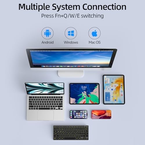 Experience Ultimate Comfort with the BFRIENDit Ultra-Quiet Wireless Keyboard – Sleek 2.4 GHz Connection for Mac & Windows, Slim Chocolate Key Design for Effortless Typing and Enhanced Productivity, Perfect for Home, Office, and Smart TV Use – Effortless Connectivity Meets Stylish Functionality