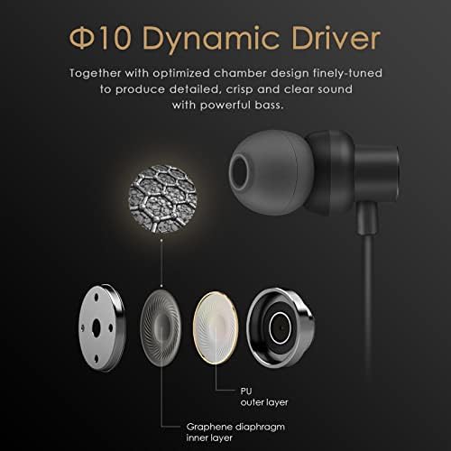 PALOVUE USB Type C Magnetic In-Ear Earbuds with Integrated Mic & Volume Control – Universal Compatibility for Google Pixel, Samsung, One Plus, Huawei, Sony & Mac Book – Ergonomic Design for All-Day Comfort & Premium Audio Quality for Audiophiles