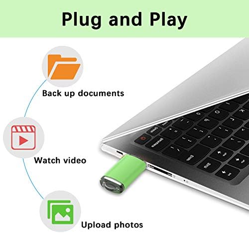 K&ZZ 5 Pack Multicolored 64 GB USB Flash Drives – High-Speed USB 2.0 Thumb Drives for Seamless Data Storage and Transfer – Ideal Portable Jump Drives for PC and Laptop Users – Vibrant and Durable Memory Stick Set for Effortless File Management