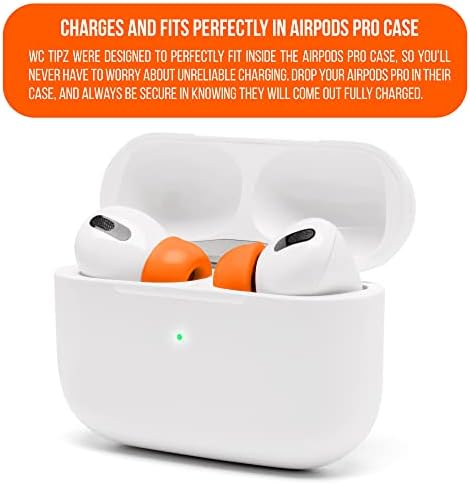 Upgrade Your Sound Experience with WC Tip Z Memory Foam Ear Tips for Air Pods Pro | Enhanced Comfort, Superior Noise Isolation, and Quick Foam Rebound | Perfect Navy Blue Fit for Charging Case | Ideal for Audiophiles and Active Users