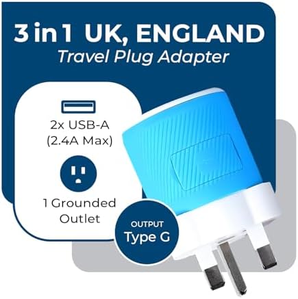 OREI Switzerland Travel Plug Adapter with Dual USB Ports – Ultimate Type J Charging Solution for USA Devices – Fast, Efficient Power for i Phones, Laptops, Tablets & More – Essential Travel Accessory for Hassle-Free Connectivity