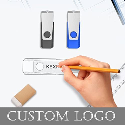 KEXIN 10 Pack 8 GB Swivel USB Flash Drives – Versatile Portable Storage with LED Indicator for Effortless Data Transfer and Enhanced Device Compatibility