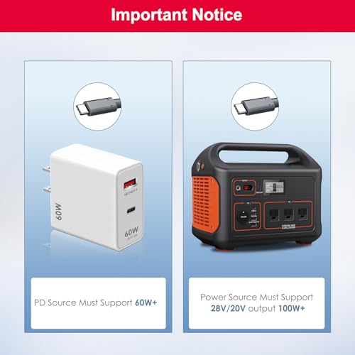 Starlink Mini USB C to DC Power Cable – 16 FT Waterproof Charging Cord for Enhanced Starlink Performance | Compatible with 100 W+ Power Banks & PD Chargers | Premium Speed & Durability for Outdoor Use | Essential Accessory for Seamless Connectivity