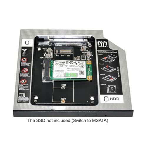 Maximize Your Laptop’s Performance with the Chenyang 9.5 mm M.2 NGFF/m SATA to SATA 2 nd SSD HDD Caddy – Effortless Upgrade for Enhanced Storage Capacity and Speed!