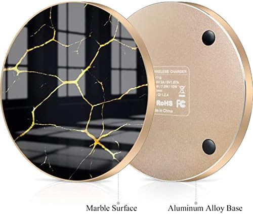 Omio Marble Wireless Fast Charging Pad – Luxurious Qi Charger for i Phone 16 Pro Max/15/14/13 & Galaxy Z Flip 6/Z Fold 6/S24 Ultra/S23 – Ultra-Fast Power Delivery with Sophisticated Marble Finish, Universal Compatibility for All Qi-Enabled Devices – Elevate Your Charging Experience Today