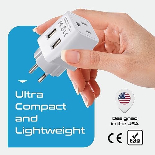 Compact Dual USB Travel Adapter for Effortless Charging in Australia, New Zealand, and China – Essential Type I Plug for Phones, Tablets, and Cameras – Quick Charge Capability with Universal Compatibility for Hassle-Free Global Adventures