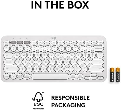 Logitech Pebble Keys 2 K380 s: Versatile Multi-Device Bluetooth Wireless Keyboard with Customizable Shortcuts, Slim & Portable Design for Ultimate Productivity Across Windows, mac OS, i Pad OS, Android, and Chrome OS – Tonal Graphite Finish for Style and Comfort