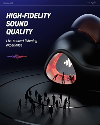 Donner Dobuds ONE Wireless Earbuds – Advanced Bluetooth 5.2 Noise Cancelling Earphones with 4-Mic Clarity, Custom EQ Sound Tuning App, 32-Hour Battery Life & Fast Charging – Optimal for Unmatched Audio Clarity and Everyday Convenience