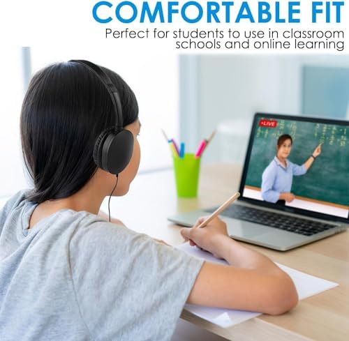 Classroom-Ready 10 Pack Kids Headphones – Ultra-Comfortable & Robust Earbuds for Students, Toddlers, and Teens – Superior Sound Quality & Multi-Device Compatibility – Perfect Headphone Set for Enriching Educational Engagement