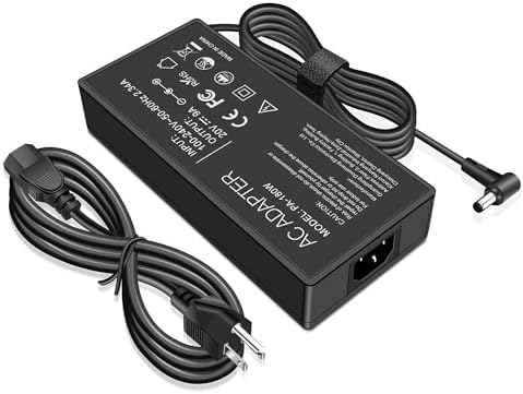 240 W ASUS ROG Laptop Charger with 6.0 x 3.7 mm Connector | High-Performance Rapid Charging Adapter for Zephyrus, Strix, and TUF Series | Built for Gamers & Professionals with Advanced Safety Features and Long-Lasting Durability