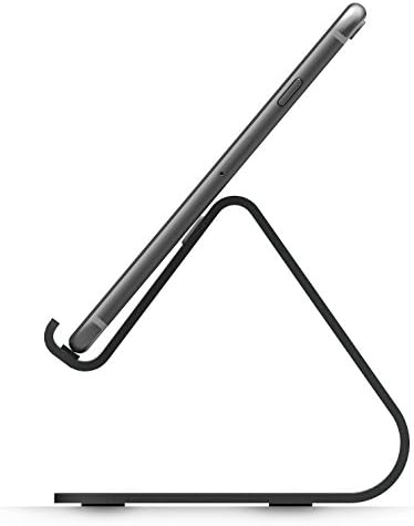 Enhance Your Smartphone Experience with the elago M2 Premium Aluminum Stand – Sleek Silver Ergonomic Design for Effortless Video Calls, Integrated Cable Management, and Universal Compatibility with i Phones and Galaxy Devices – Ideal for Streamlined Workspaces and Mobile Convenience