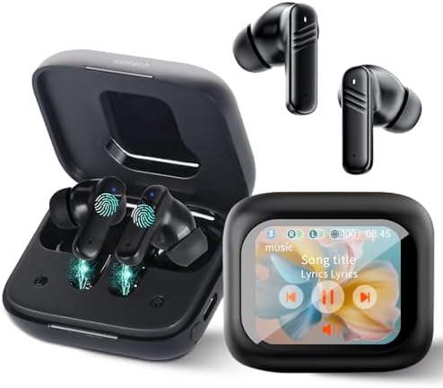 Advanced Bluetooth 5.4 Noise Cancelling Earbuds with Touch Control – Immerse Yourself in Crystal-Clear Sound and Deep Bass with Adjustable EQ and Environmental Noise Management – Perfect for Professionals and Music Enthusiasts on Android, i OS, Tablets, and Laptops (Black)