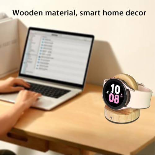 Elevate Your Charging Experience with the Premium Walnut Samsung Galaxy Watch Magnetic Dock – High-Speed Wireless Charger for Galaxy Watch Series 6/5/4/3/2/Active 2/1/S3 – Sleek Smartwatch Accessory for Modern Workspaces and Homes. Enjoy Effortless Charging with Stylish Design and Enhanced Durability, Perfect for Home, Office, or Travel Use. Say Goodbye to Tangled Wires and Hello to Instant Power with This Elegant Docking Station, Crafted for Maximum Compatibility and Aesthetic Appeal. Ideal for Tech-Savvy Individuals Seeking Functionality and Sophistication in Their Charging Solutions.