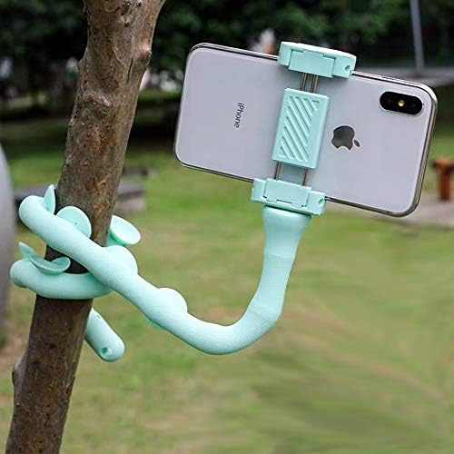 Cute Worm Cell Phone Holder, 360 Degree Rotating Bendable Flexible Phone Mount with Suction Cup Creative Phone Bracket for iPhone, Samsung, LG, Nexus, Nokia and More – Enhanced Compatibility and Speed
