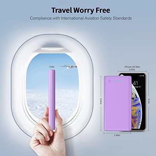 Maximize Your Power On-the-Go: 26800 m Ah Ultra-High Capacity Portable Charger with Dual USB Outputs for High-Speed Charging – Universal Compatibility with i Phone 16/15/14/13/12, Galaxy, Android & More – Lightweight & Safe External Battery Pack for Travel & Daily Use
