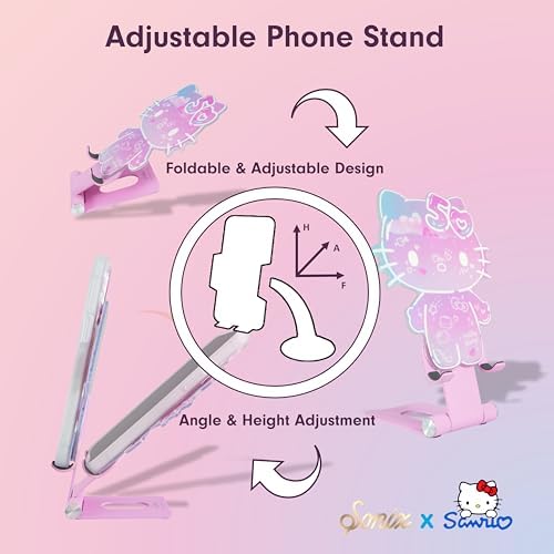 Sonix x Sanrio Character Phone Stand | Adjustable Cell Phone Holder, Desk Stand, Dock | Hello Kitty Classic – Enhanced Compatibility and Speed