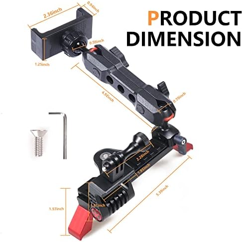Revolutionize Your Ford Bronco Experience with the 360° Adjustable Dash Phone Mount Holder – Precision-Engineered Aluminum Smartphone Bracket for 2021-2025 Models, Perfect for 2-Door and 4-Door Interiors, Effortless Installation, Stylish Black Design for Maximum Durability and Functionality