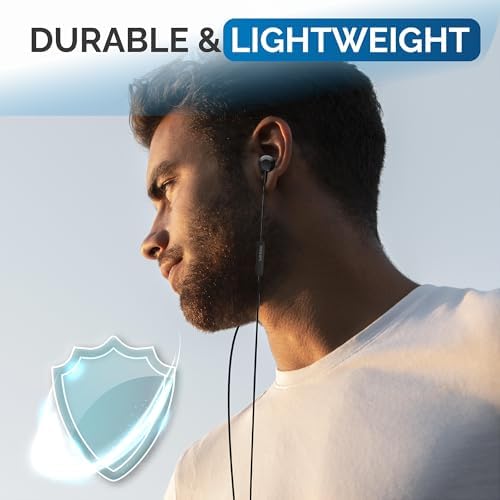 Philips USB-C Wired Earbuds with Microphone – Lightweight In-Ear Headphones Offering Powerful Bass and Seamless Compatibility for Calls and Music Control, Stylish Black Design for Daily Use and Extended Comfort