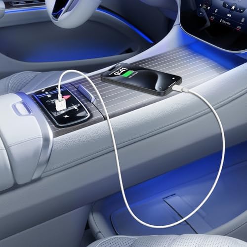 Car Carplay Cable for Apple iPhone 16 15 Pro Plus Max Plus, [3-Pack,3.3FT+3.3FT+3.3FT] USB A to USB C for Carplay USB C Cord, USB C Cable for iPad Pro/Air/Mini,Samsung Galaxy Car Charger Cable Cord – Enhanced Compatibility and Speed