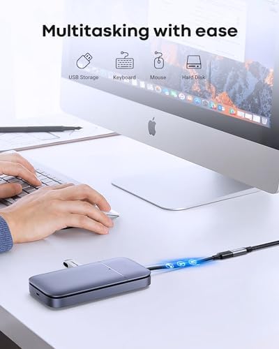 5 ft USB C Extension Cable – Ultra-Fast 10 Gbps Data Transfer & 100 W Power Delivery – Perfect for i Phone 16/15, Mac Book Air/Pro & i Pad Pro – Durable 2-Pack for Enhanced Connectivity & Versatile Device Setup