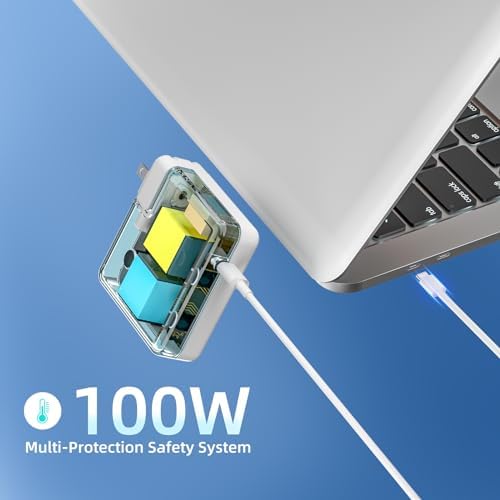 Power Up Your Devices with the 140 W USB-C Fast Charger for Mac Book Pro & More – High-Efficiency Adapter with 6.6 ft Cable, Exceptional Speed & Universal Compatibility for All USB-C Gadgets – Safe, Reliable, and Smart Charging Solution – Fully Charges Mac Book Pro 16″ in Just 1 Hour 20 Minutes, Ideal for i Pad Pro, Samsung Galaxy & Laptops – Built-In Safety Features for Overload, Short Circuit, and Overheating Protection – Experience Premium Performance and Quality with Our One-Year Guarantee and Dedicated Customer Support