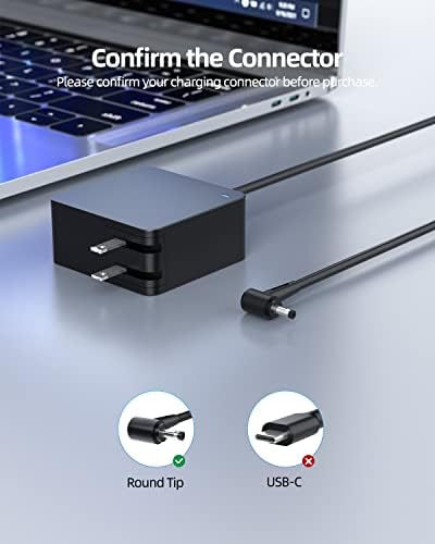 Asus Vivobook S533 & S433 Series AC Charger Adapter – Ultra-Portable Power Supply for Safe, High-Speed Charging – Lightweight Design for Home, Office, and Travel – Premium UL Certified Quality with 30-Day Hassle-Free Returns and 24-Month Support