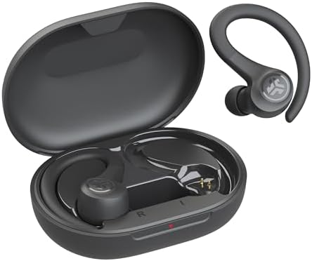 JLab Go Sport+ Wireless Workout Earbuds – Unrivaled 35+ Hour Bluetooth Battery Life, C3 Clear Calling Technology for Distinct Conversations, and Secure Earhook Design for Unyielding Stability During Workouts – Elevate Your Sound Experience with 3 Adjustable EQ Settings and Broad Device Compatibility in Sleek Graphite Finish