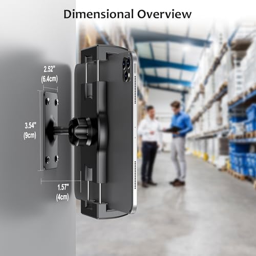 Versatile 360° Tablet Wall Mount Holder – Perfect for i Pad Pro, Mini, Air, Samsung, Kindle, and More – Ideal for Gym, Kitchen, and Office Use – Sturdy Adjustable Design for Hands-Free Viewing and Easy Installation