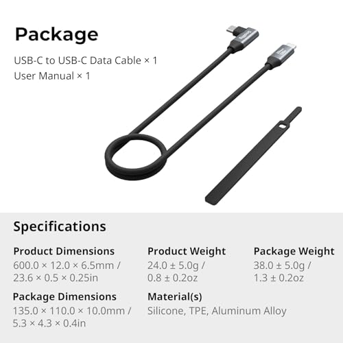 Experience Unmatched Speed and Convenience with SMALLRIG 90-Degree USB C to USB C Coiled Data Cable – 20 Gbps Data Transfer & PD 100 W Fast Charging, Perfect for i Phones, Laptops, and Cameras – Tidy Workspace Solution for High-Performance Connectivity