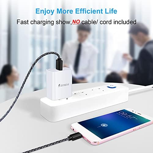 Rapid Charge USB Wall Charger – Quick Charge 3.0 Compact Power Block for i Phone & Samsung Galaxy – High-Speed Charging for Android Devices – Travel-Friendly Design with Safety Features – Universal Compatibility for LG, Moto & More