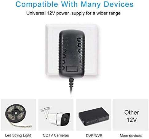 Universal 12 V 5 A Power Supply Adapter – Compact AC to DC Converter for LED Strips, Security Cameras, and More – Reliable Performance with Global Compatibility and Safety Features