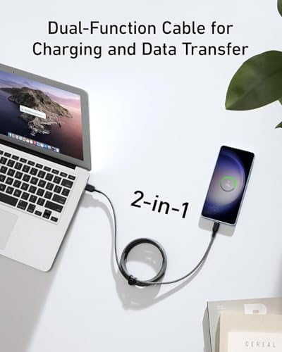 Anker Eco-Friendly Bio-Braided USB A to USB C Charger Cable – Durable 6 FT Fast Charging Solution for Samsung Galaxy Note Series & LG V30 (2 Pack) – Optimal Performance & Modern Design