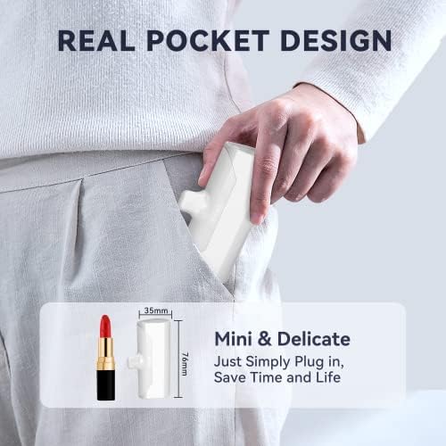 Ultra-Compact 5000 m Ah Power Bank with Built-in USB C Cable for i Phone 15 Pro Max – Reliable Portable Charger for i Phone 14/13, Samsung, Google, and More – Fast Charging Solution for On-the-Go Power Needs (Black)