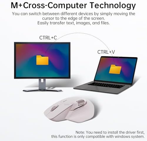 Revolutionize Your Workflow with Rapoo MT760 Multi-Device Wireless Mouse – Effortlessly Connect Up to 4 Devices with Bluetooth 5.0 & 2.4 G, 11 Customizable Buttons, 4 K DPI Precision, and 90 Days of Uninterrupted Battery Life – Perfect for Professionals and Tech Enthusiasts in Sleek Matte Black