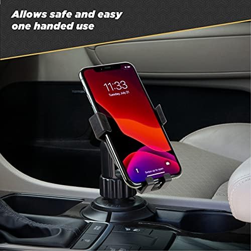 Scosche HDVM 3-in-1 Universal Cell Phone Mount: Versatile Suction Cup Holder for Windshield, Dashboard, and Vent – Compatible with i Phone 16/15/14/13/12 & Smartphones Up to 3.5 Inches – Enhanced Stability for Safe Hands-Free Use
