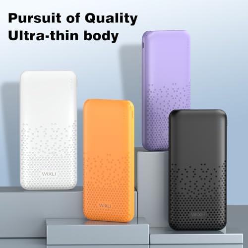 Slim and Lightweight 10,000 m Ah Portable Charger | Dual USB High-Speed Power Bank for i Phone 15/14/13/12/11 Pro, Samsung S22/S21, Google Devices, and Air Pods | Ultimate On-the-Go Charging Solution | Enhanced Compatibility and Efficiency