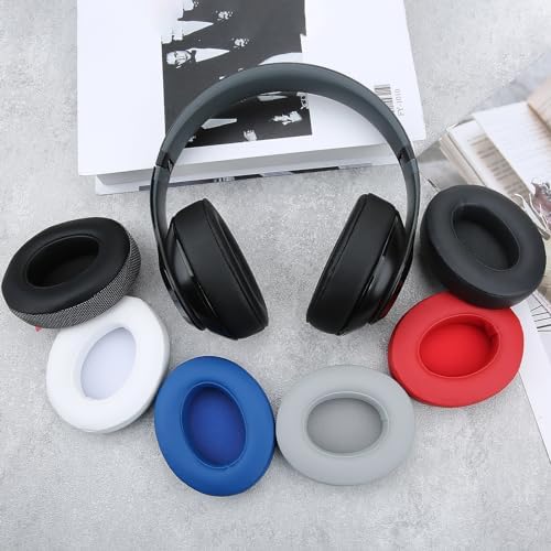 Upgrade Your Audio Experience with Premium Noise-Isolating Memory Foam Ear Pads for Studio 2 & 3 Headphones – Waterproof Protein Leather Cushions in Blue for Unmatched Comfort and Enhanced Sound Quality