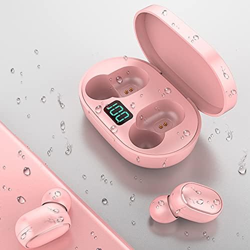 E6 S True Wireless Waterproof Earbuds – Advanced Bluetooth 5.0 Sports Headphones with LED Battery Indicator, Exceptional Hi-Fi Sound, and Effortless Button Controls for Ultimate Comfort – Ideal for Gaming, Gym Workouts, and Outdoor Adventures (Black)