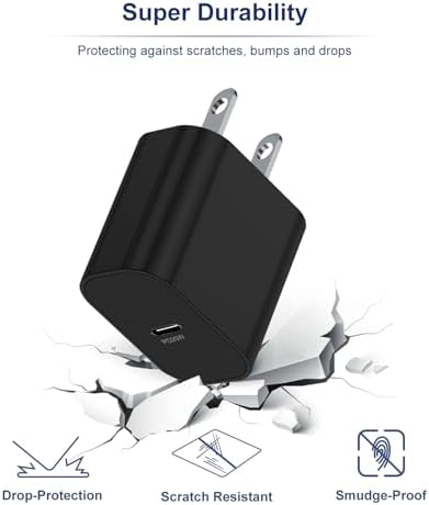 Fast Charging Multi-Port USB C Power Adapter – 5-Port 40 W Wall Charger for i Phone 16 Pro Max, 16 Pro, 15 Pro Max, and More – Compact Cube Design with 3 USB-C and 2 USB-A Ports – Ideal for Efficient Device Charging in Homes and Offices – Built-in Safety Features for Overcharging Protection – Perfect for Busy Professionals and Families