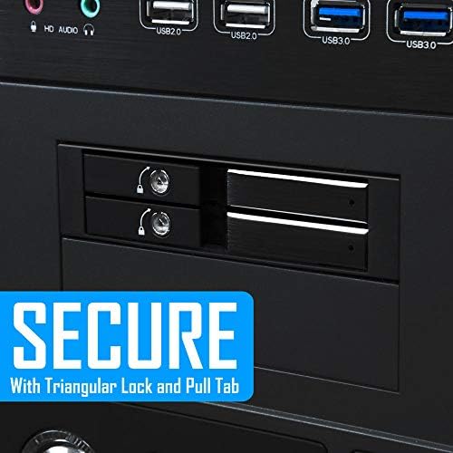 Kingwin Universal Hot Swap Mobile Rack for 2.5” & 3.5” SSD/HDD – Effortless Internal Tray-Less SATA Hard Drive Backplane Enclosure with 6 Gbps Support for SATA I/II/III & SAS I/II – Ultimate Flexibility and Enhanced Data Transfer Speed for Efficient Storage Management